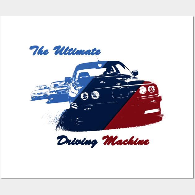 bmw, the ultimate driving machine Wall Art by hottehue